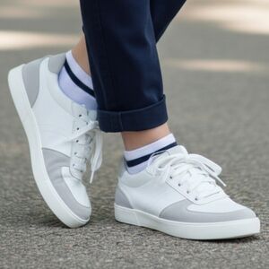 NWT Naturalizer 9.5 Normcore Contemporary Academia Tennis Prep Leather Sneakers